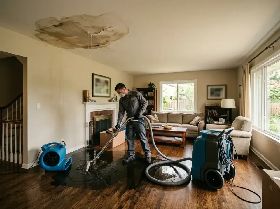 attic-pipe-burst-ceiling-drip-008 — frequently asked questions, Water Damage Restoration & Carpet Care in South Roxana, IL